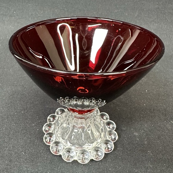 Anchor Hocking Berwick "Boopie" Ruby Red Sherbet/Champagne Glass, Set of 4, VTG - Picture 5 of 8